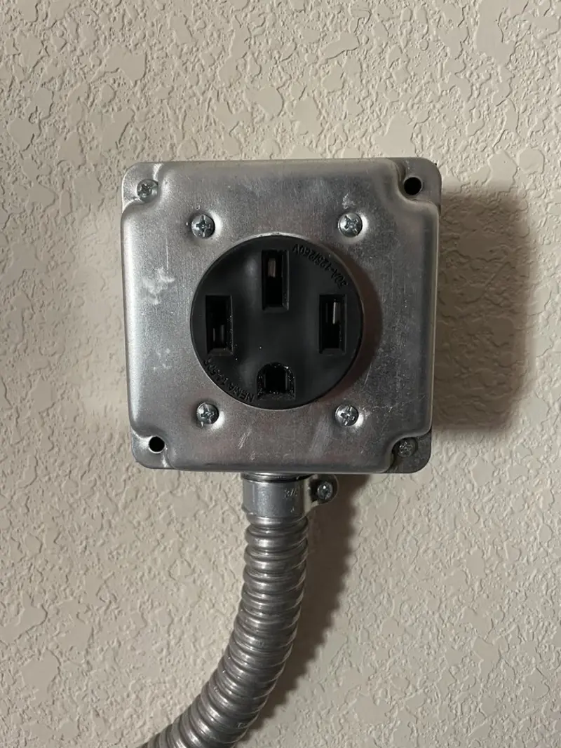 NEMA 14-50 outlet installed for Smart Home Electrical in Fairview